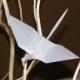 Origami wedding crane, set of 100 origami crane, tracing paper crane, wedding origami, wedding crane, wedding decor crane, tracing paper