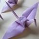 Origami Paper Wedding Crane Light Purple,Set of 100 Wedding Crane,Origami Crane,Light Purple Crane, Wedding Decoration Crane,Origami wedding