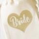 Bride Tote Bag, Party Favor Gift Bag Bridal Shower Bachelorette Cutom tote bags Hangover kit bags Wedding Day Survival Kit Diamond Ring bag
