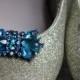 Brilliant Blue, I love you, shoe clips, a something blue for your big day