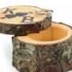 Wedding Ring Box, Log ring box, wedding/valentines box, wooden ring box, custom ring box, Woodland wedding