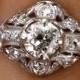 Antique Vintage Edwardian 1.06ct Platinum Diamond  Engagement Wedding Anniversary Ring - VIDEO