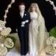 Vintage Old Store Stock Wedding Couple "ivory" Topper