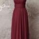 Cranberry, Convertible dress, Bridesmaid dress, Multiway dress, Floor length dress, Maxi dress, Spandex Jersey Infinity Wrap dress