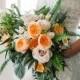 Pink and Peach wedding bouquet