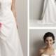 Taffeta One Shoulder Popular Summer Outside Wedding Dress with A-line Skirt