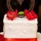 Western theme wedding cake topper, HORSESHOE heart, personalized w/ engraving
