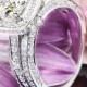 18k White Gold Ritani 1RZ3156 Halo Diamond Engagement Ring