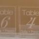 ON SALE Acrylic Engraved Table Numbers for Wedding Reception 1-99