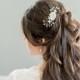 Small Bridal Hair Comb, Freshwater Pearl Bridal Hairpiece, Bridal Hairpiece, Bridal Hair Clip