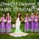 Purple Bridesmaid Dress, One Dress Endless Styles - INFINITY Bridesmaids Dress  CUSTOM Designed CONVERTIBLE Bridesmaids Dress