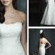 Traditional Satin Beaded Strapless Sweetheart Wedding Dress with Pick-up Skirt