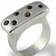 Garnet Engagement Ring , Gemstone Statement Ring , Gemstone Silver Ring , Garnet Gem, Alternative Engagement Ring , Silver Rings