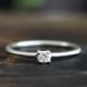 14k gold diamond engagement ring, handmade, eco friendly