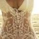 Sexy Solid Color Cut Out See-Through Lace Swimming Cover-Up For Women