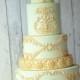 Gold Metallic Wedding Cake 