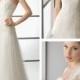Ivory Full A-Line Wedding Dress with Embroidered Bodice