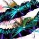 Peacock weddings bridal garters lapis and teal, peacock feathers bridal accessories or prom garters