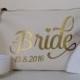 Bride Gift - Personalised Make Up Bag Or Wash Bag - Unique Personalised Gift for Bridal Party - Bride, Maid of Honour, Flower Girl