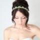 Bridal Headband, Art Deco style, Blue Peacock Rhinestone, Bridal Hair,Tiara, wedding accessory, bridal headpiece, Flapper - La Croitre - -