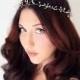 SILVER Crystal Halo, Wedding Crown, Bridal Headband, Fairy Wedding, Tiara, wedding accessory, bridal headpiece - OPHILIA -