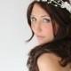 White woven Flower Crown, Fairy Wedding, White Tiara, wedding accessory, bridal headpiece, flower girl - LYNN -