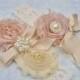 Wedding Garter Set Bridal Garter Set Toss Garter included Dusty Rose Ivory Lace Pink Garter