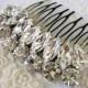 Wedding hair comb accessories Bridal hair comb  royal vintage style sparkle Rhinestones swarovski,