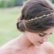 rustic gold head wreath -  gold crown -  gold halo -  Wedding wreath -  rustic crown -  woodland halo -  woodland wreath -  rustic circlet