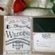 Vintage wedding invitation. Rustic, Western, Country. Retro. Romantic. Designer invitations. Customized. 