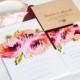 Watercolor Floral Wedding Invitation, Peony:  CHARLOTTE
