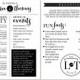 DIY Printable Wedding Program Fan Template 