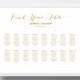 Wedding Seating Chart Poster Template 