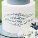 Wedding Cake with Calligraphy