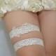 wedding garter, bride garter set, lace garter, retro flowers rhinestone garter