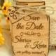 Mason Jar, save the date, save the date magnet, wedding save the date, wood save the date, wood wedding save the date, rustic save the date