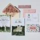 Invite Card, RSVP, & Map/Reception Card : Custom Illustrated Wedding Invitations, Design Fee