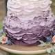 Ruffled Purple Ombre Cake