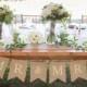 Mr. & Mrs. burlap wedding garland - Wedding garland - Photography prop