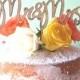 Rustic Cake topper -- Mr & Mrs Wedding Cake Topper - Raw Wood