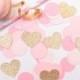 Pink and Gold Wedding Decoration, Pink and Gold Bridal Shower decoration, Confetti