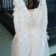 White wedding dress/Size S/Romantic/lace dress/OOAK bridesmaid dress/shabby chic/Endladesign,Elegant, Handmade with love