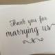 Thank you for marrying us card,Priest Thank you card,Minister Thank you card,A2 Wedding Day Cards(WDC-PR01)