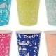 Meri Meri Fiesta Paper Cup (12) Party Supplies Drinking Cups Toot Sweet, Cinco de Mayo Party, Rainbow Cups