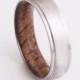 Titanium and Koa ring // Mens Wood Rings //wood Wedding Band //Men's wedding Band
