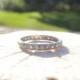 Vintage Diamond Eternity Band Ring, Elegant Wedding Ring or Stacking Band, appprox .40 to .50 carat, 18K White Gold, with  Appraisal