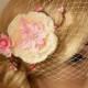 Bridal Head piece, Bridal Hair Comb, Wedding Hair Clip, Bridal Hair Clip, Woodland Head piece, Rustic lace veil
