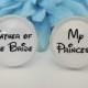 Disney Inspired Father of the Bride and My Princess Cufflinks Wedding Accessory Bridal for Him