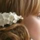Bridal flower headpiece, Wedding flower comb, Bridal flower comb, Bridal hair flower, hydrangea hair, Bridal hair accessory, Flower comb