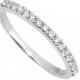 0.25ct Traditional Bridal 14K White Gold Wedding Band with Diamonds